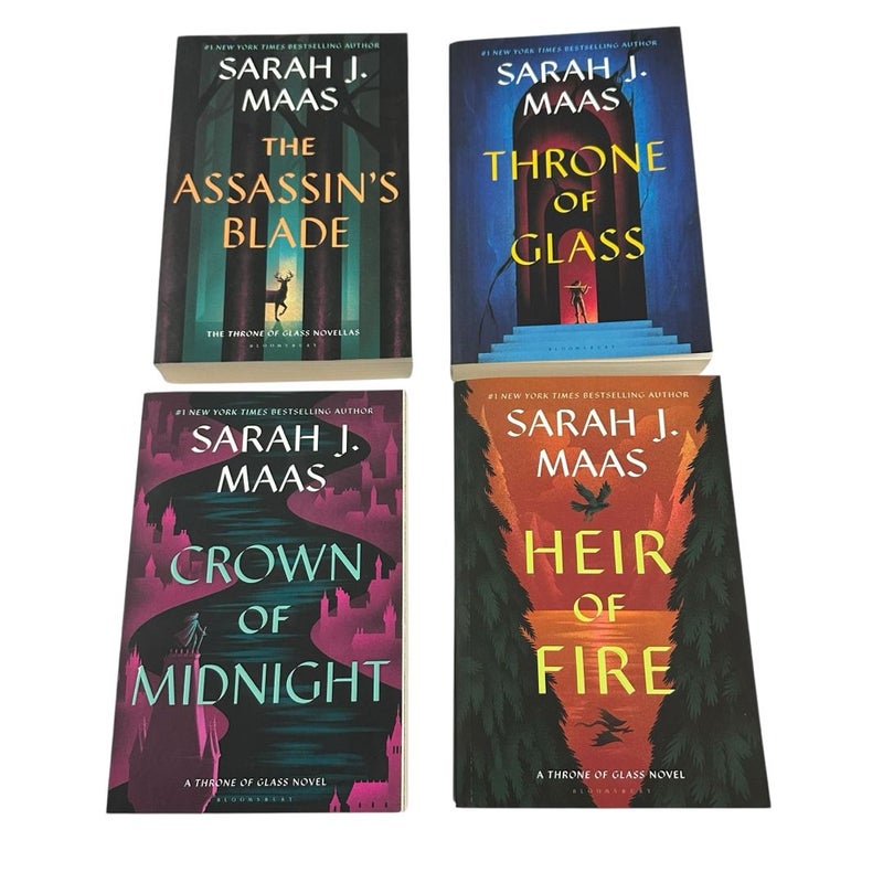 Throne of Glass Series Books 1-4 By Sarah J. Maas