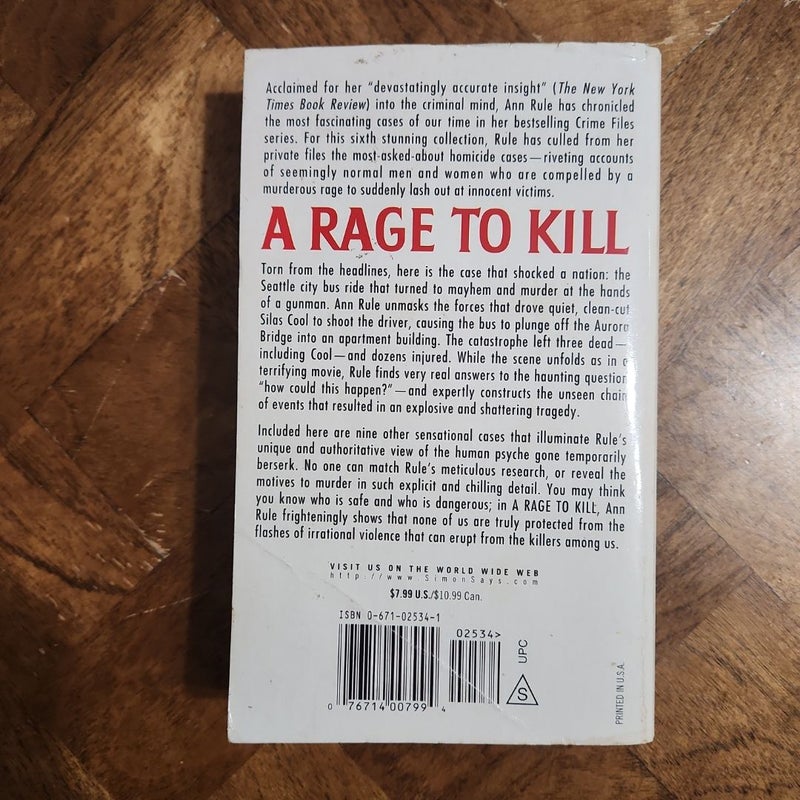 A Rage to Kill and Other True Cases