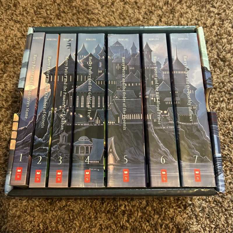 Boxed Set Harry Potter Paperback (Books 1-4) Scholastic copyright 1999 by  J. K. Rowling, Paperback