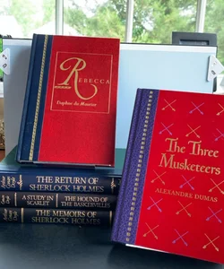 Reader’s Digest The World’s Best Reading, 5 Classic Book Collection: The Three Musketeers, Rebecca, The Return of Sherlock Holmes, A Study in Scarlet & The Hounds of Baskervilles, The Memoirs of Sherlock Holmes