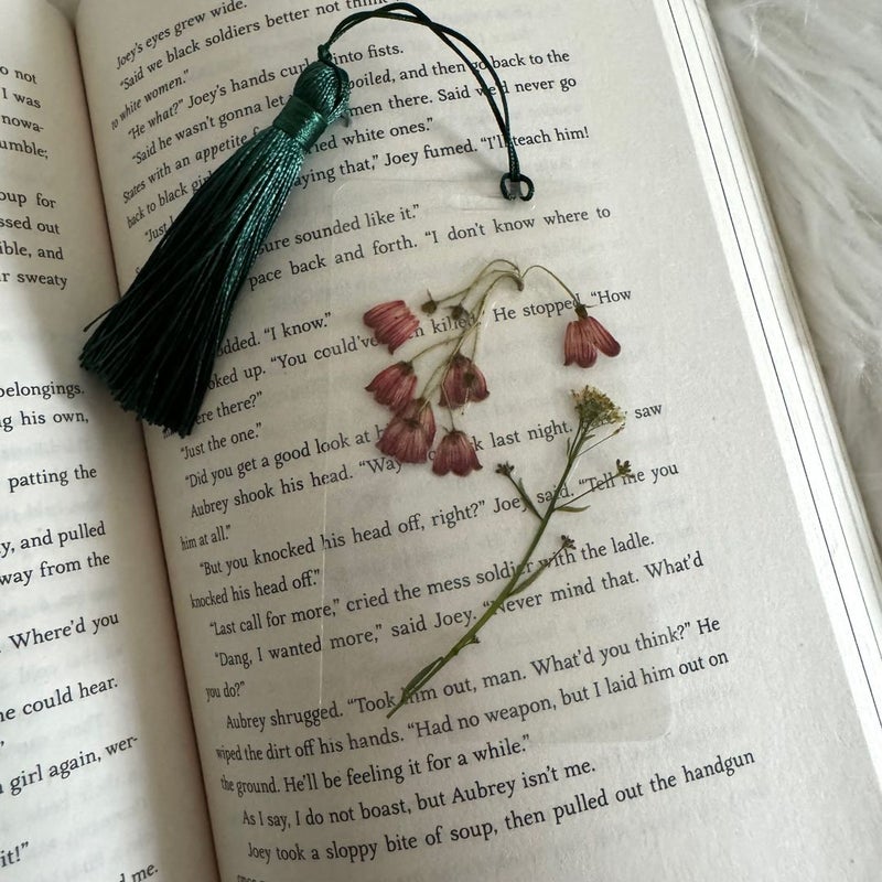 Handmade Real Flower Tassel Bookmark 