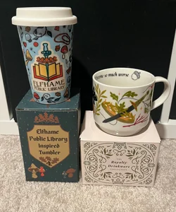 The Folk of the Air/Cruel Prince inspired tumbler and mug (Bookish Box and Owlcrate)