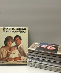 Royal Family( 5 Book)  Bundle: Born To Be A King, Wallis & Edward, A Royal Duty, Prince Harry, & Megan