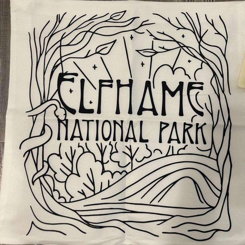 Elfhame national park bookish box pillow case