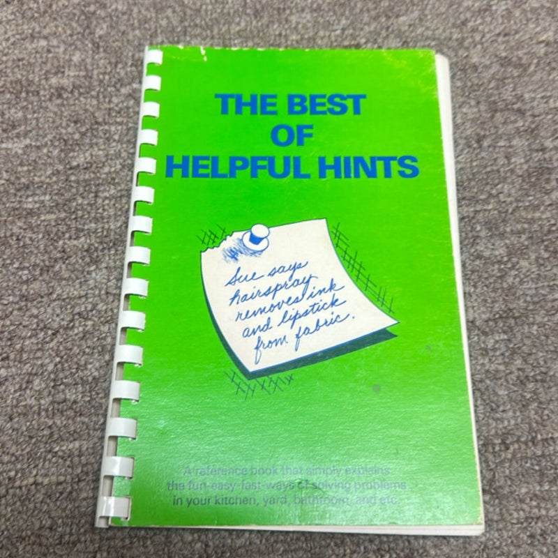 The best of helpful hints 