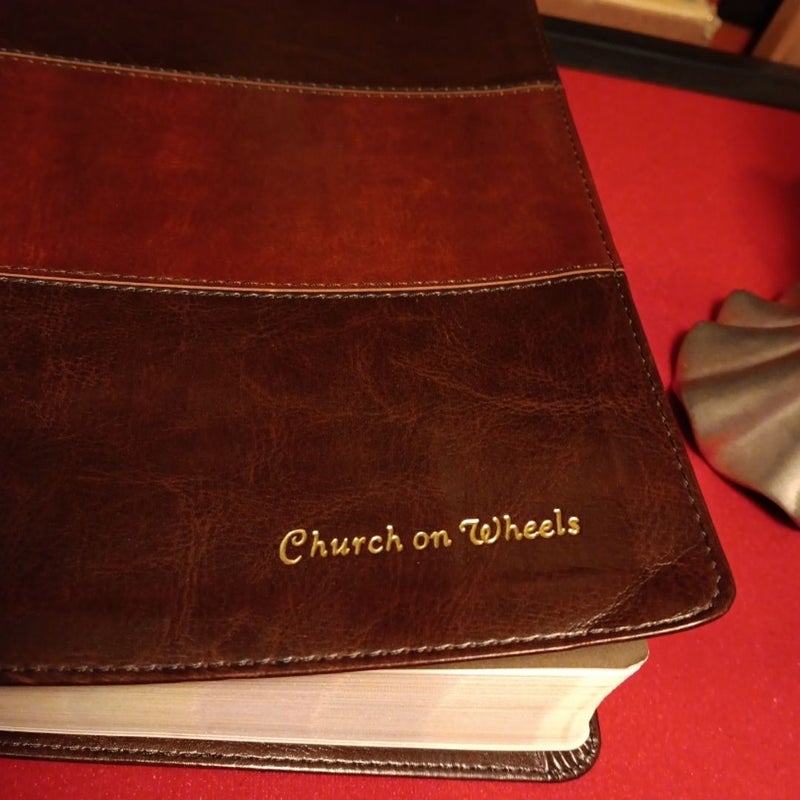 NIV Rainbow Study Bible, Saddle Brown LeatherTouch