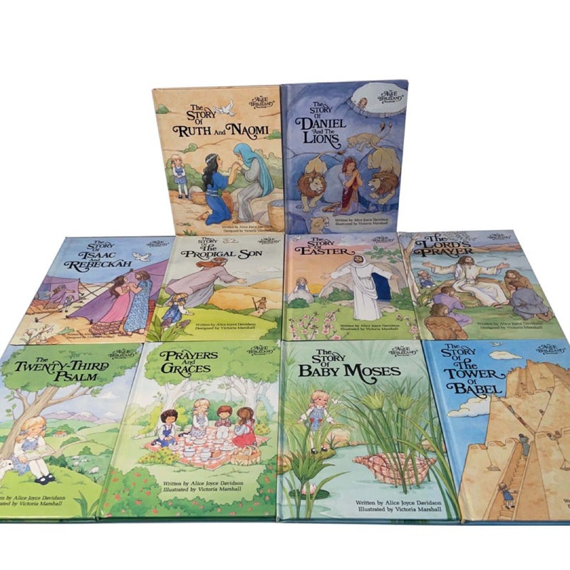 Alice in Bibleland 10 Bible Storybooks - 1980s Vintage Book Bundle for Children