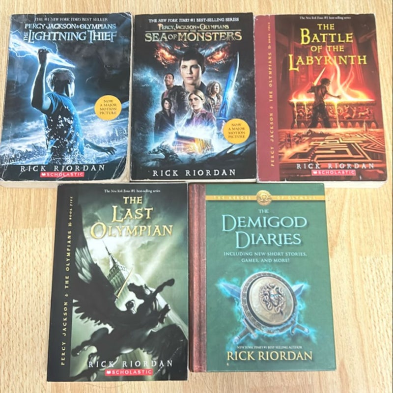 Percy Jackson Series + Demigod Diaries