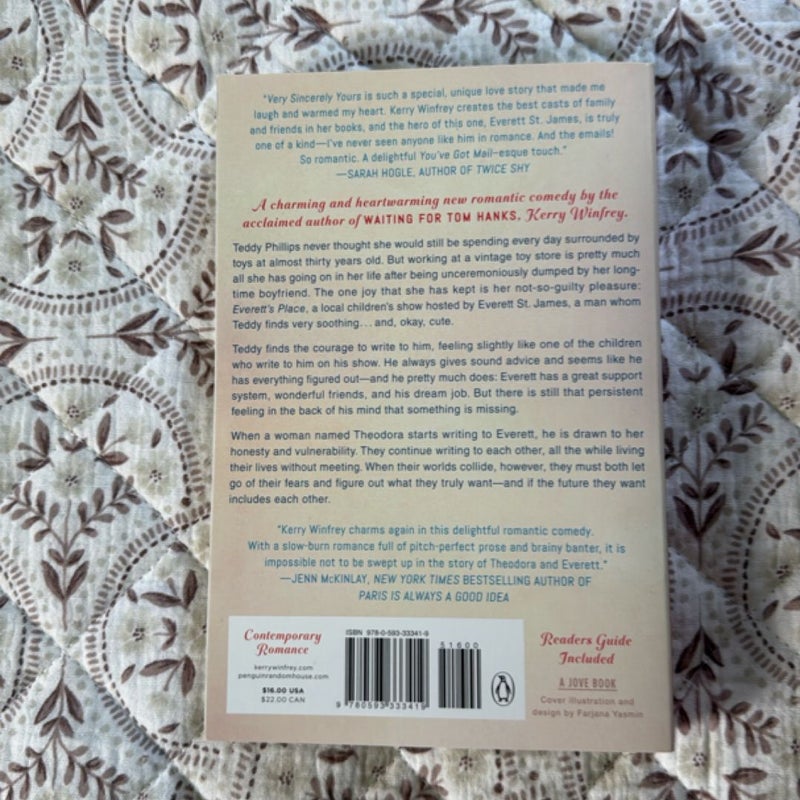 Very Sincerely Yours