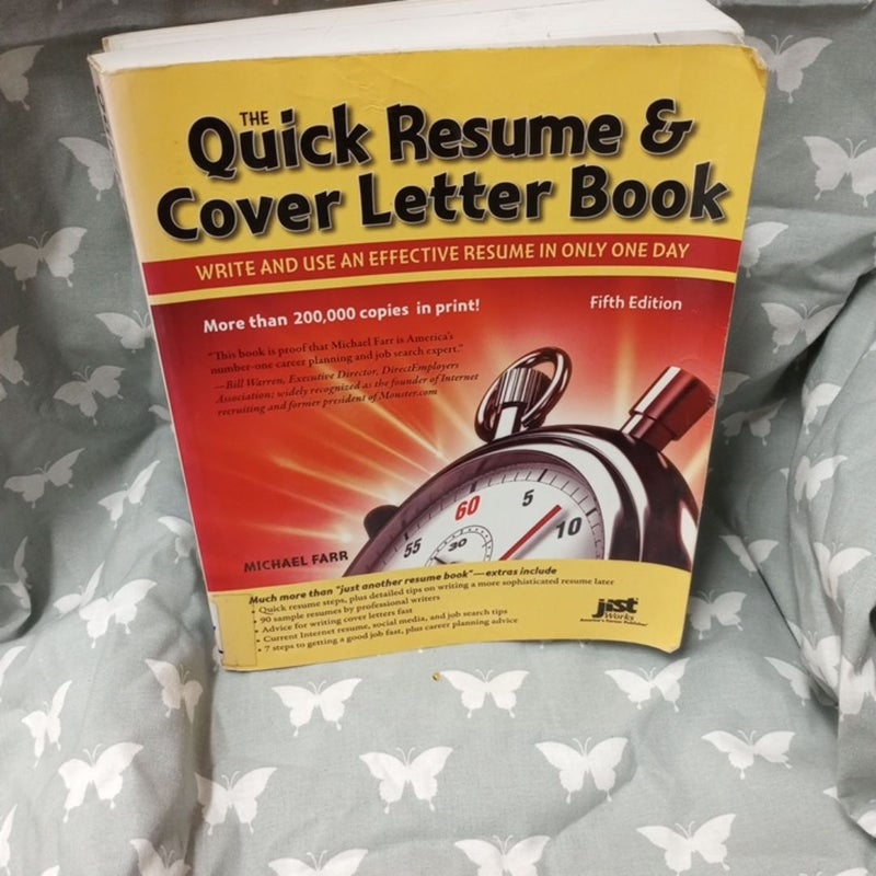 Quick Resume and Cover Letter Book