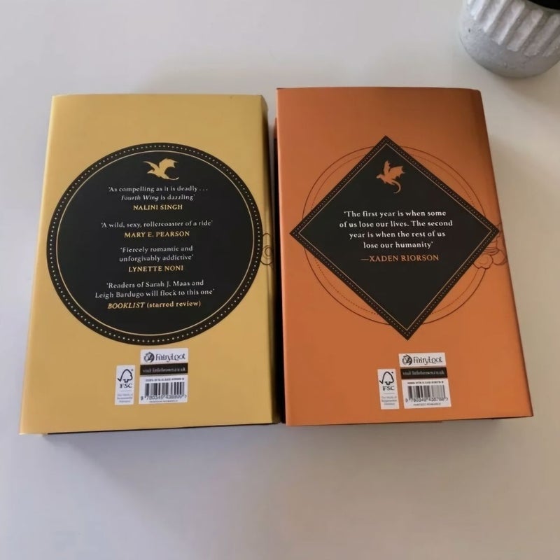 *FAIRYLOOT* Fourth Wing & Iron Flame **NEW NEVER READ**