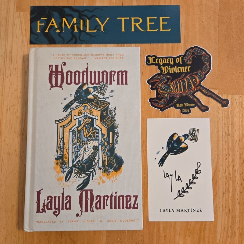 Woodworm with Signed Book Plate