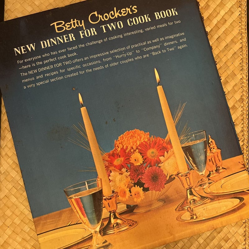 Betty Crockers Dinner for Two Cookbook VINTAGE