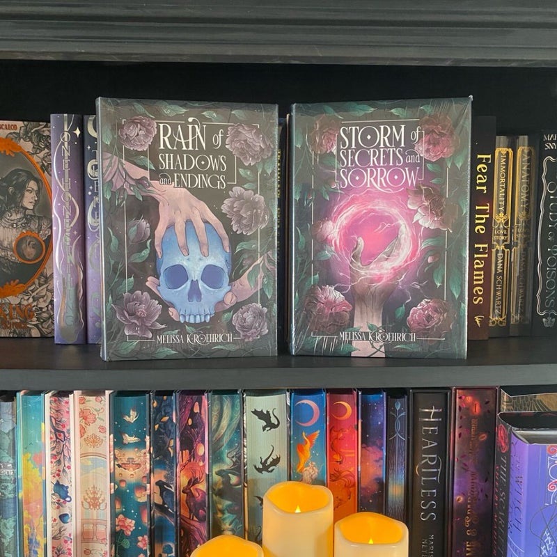 Faecrate Legacy Series Rain of Shadows & Endings + Storm of Secrets & Shadows by Melissa K Roehrich