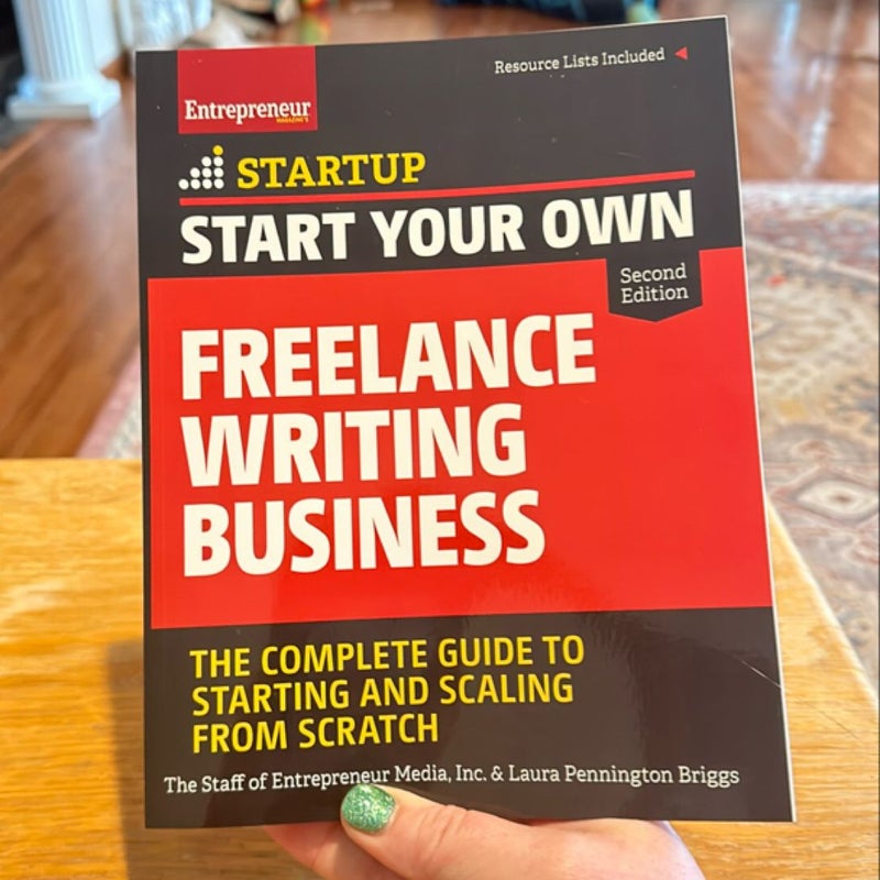 Start Your Own Freelance Writing Business author signed 