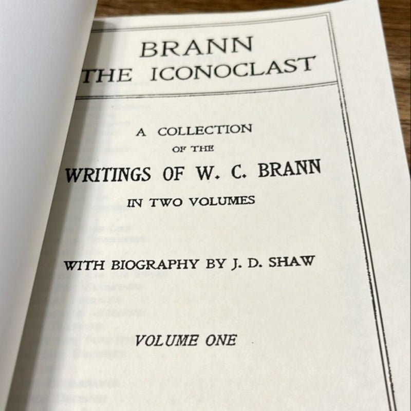 Brann the Iconoclast. Vol I