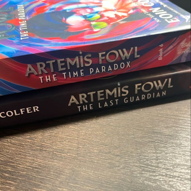 (2) books in the Artemis Fowl series, #6 and #8