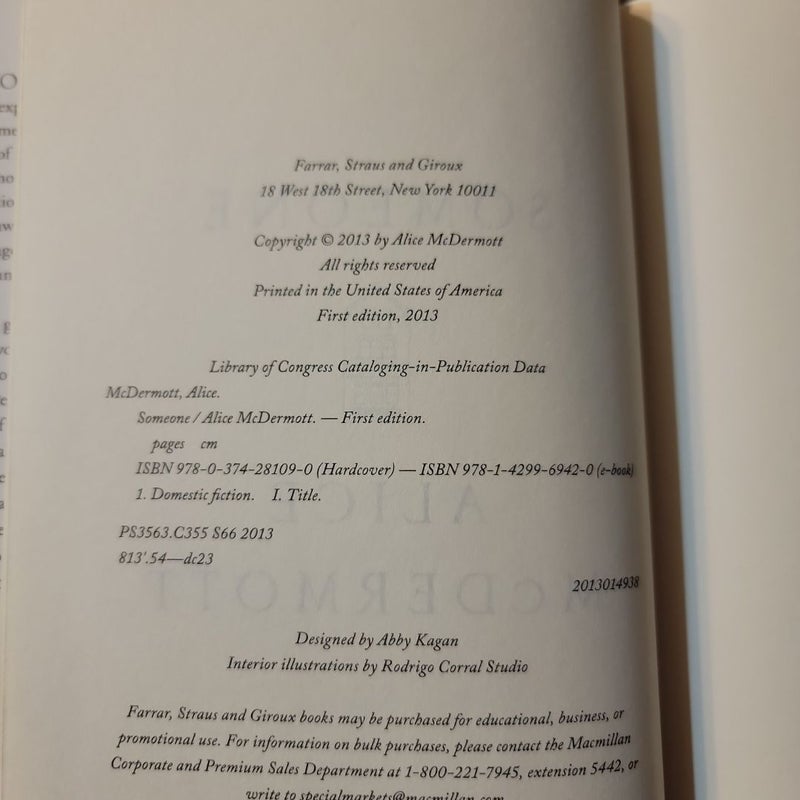 Someone (2013 First Edition)