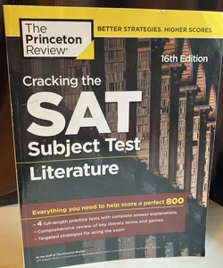 Cracking the SAT Subject Test in Literature, 16th Edition