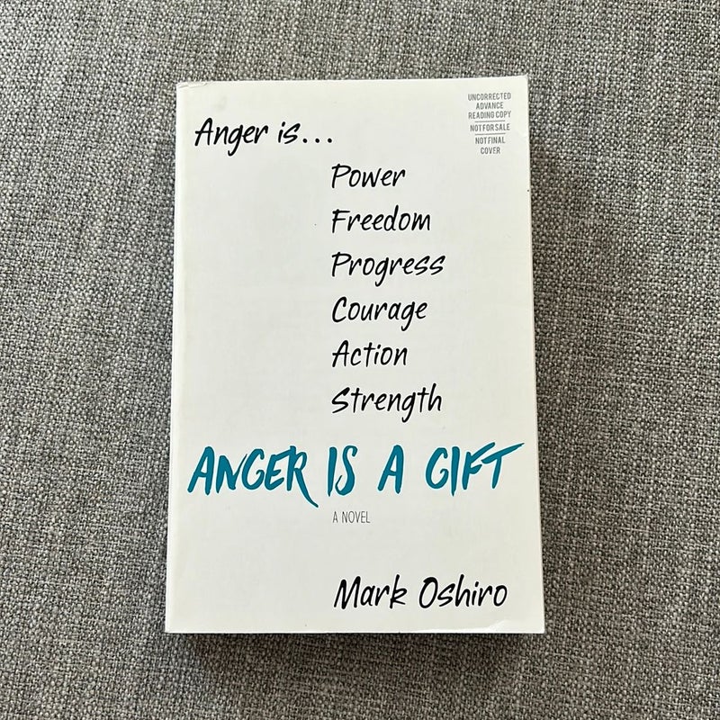 Anger Is a Gift (ARC)