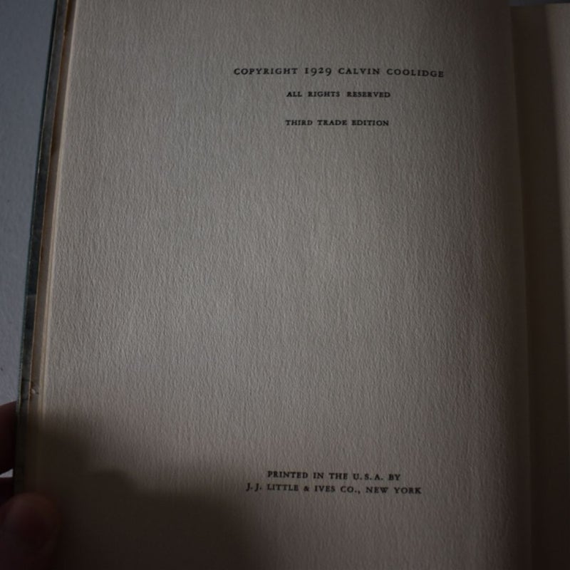 Have Faith In Massachusetts and The Autobiography Of Calvin Coolidge