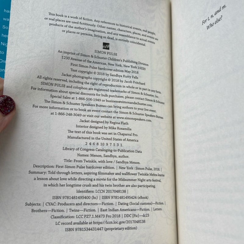 From Twinkle With Love (SIGNED OWLCRATE)