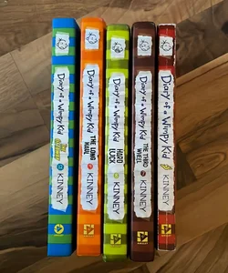 *5 book set* Diary of a Wimpy Kid #7,8,9,12