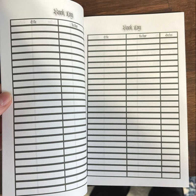 Book Tracker Journal and annotation tabs