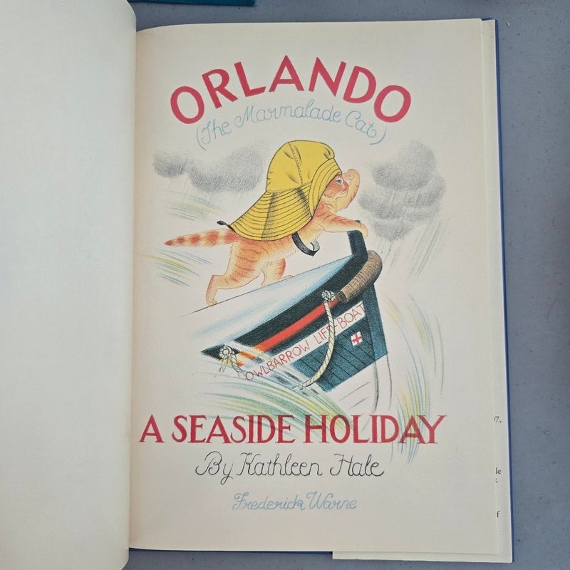 Orlando the Orange Marmalade Cat a Seaside Holiday
