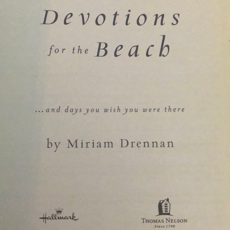 Devotions for the Beach