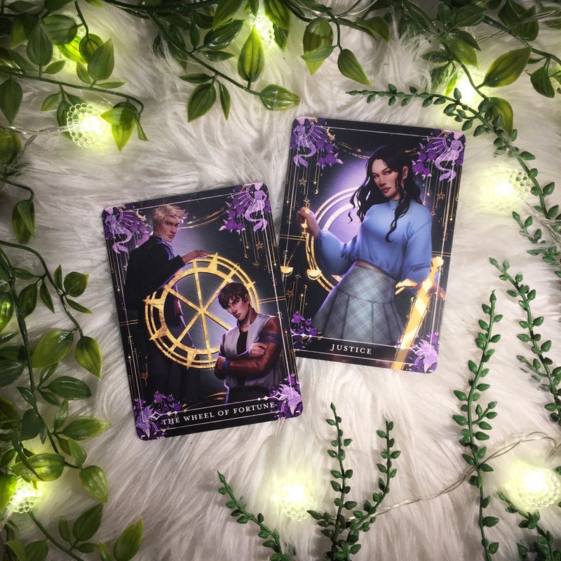 FairyLoot Tarot Cards The Wheel of Fortune and Justice (Joan, Nick and Aaron) Only a Monster 