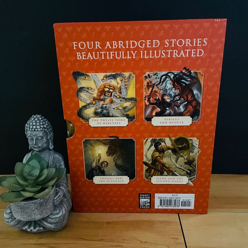 Classic Mythology Collection Set of 4; Theseus & the Minotaur, Jason & the Golden Fleece, Twelve Tasks of Hercules, Perseus & Medusa