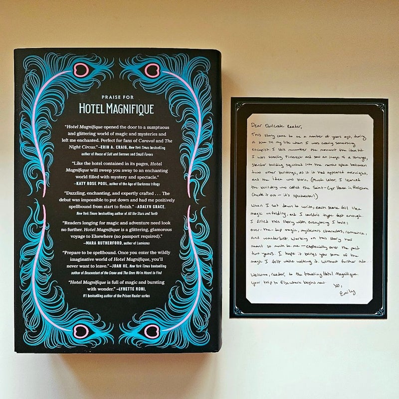 NEW Hotel Magnifique SIGNED by Emily J. Taylor Owlcrate Exclusive FIRST Edition