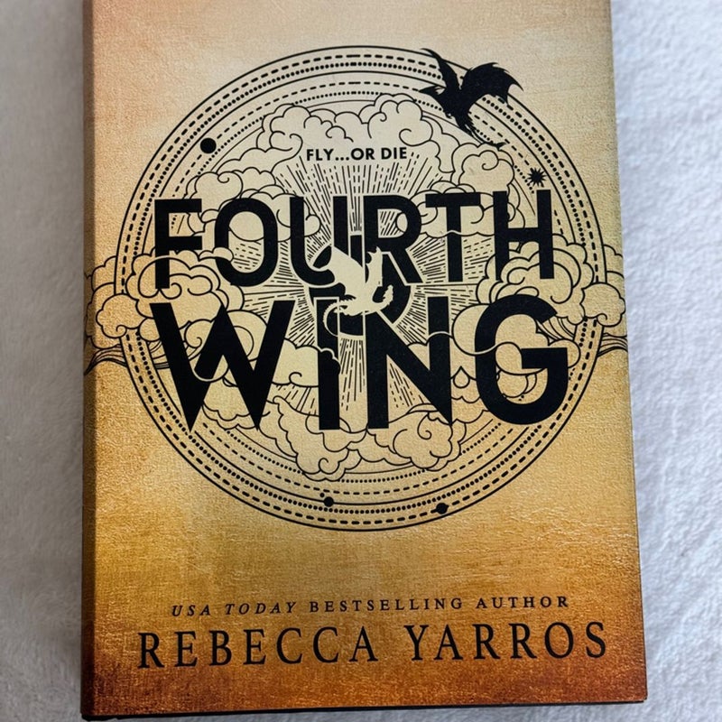 Fourth Wing 1st Edition Sprayed Edges by Rebecca Yarros, Hardcover