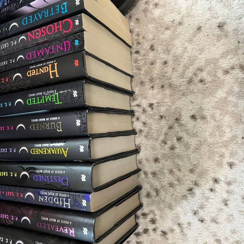 COMPLETE House of Night Series #1-12