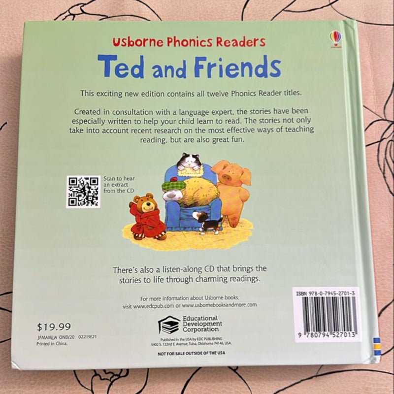 Usborne Phonics Readers Ted and Friends