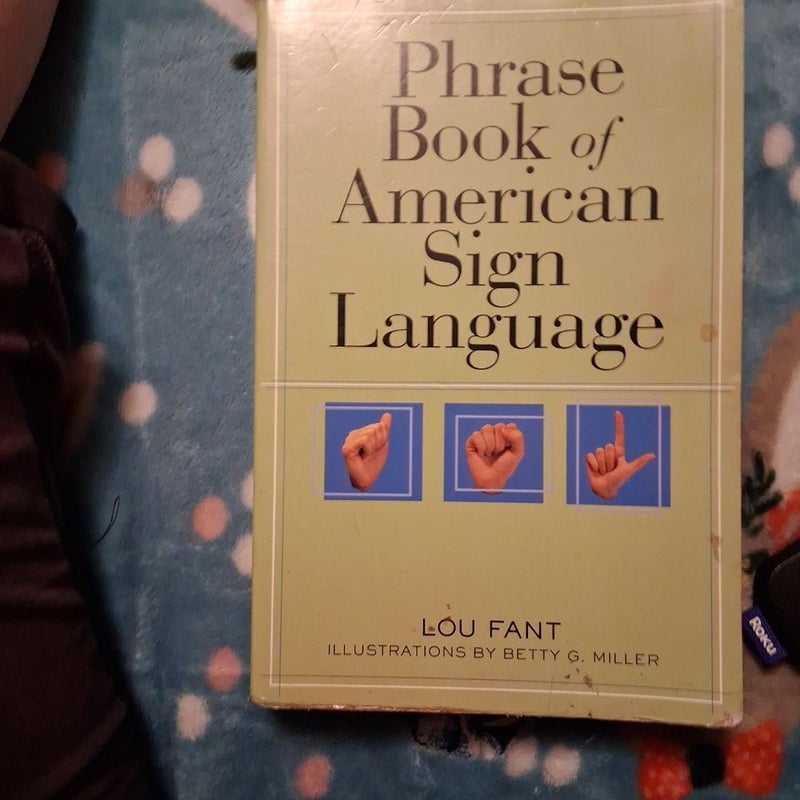 Phrase Book of American Sign Language 