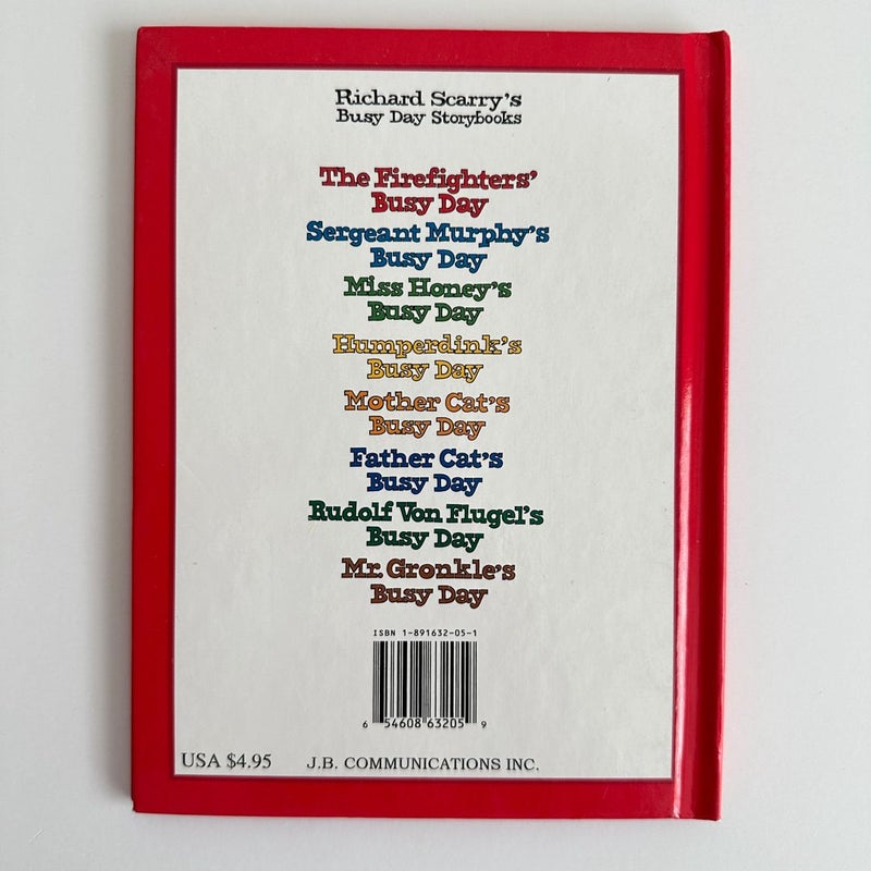 1997 Richard Scarry’s Busy Day Storybooks, The Firefighters’ Busy Day