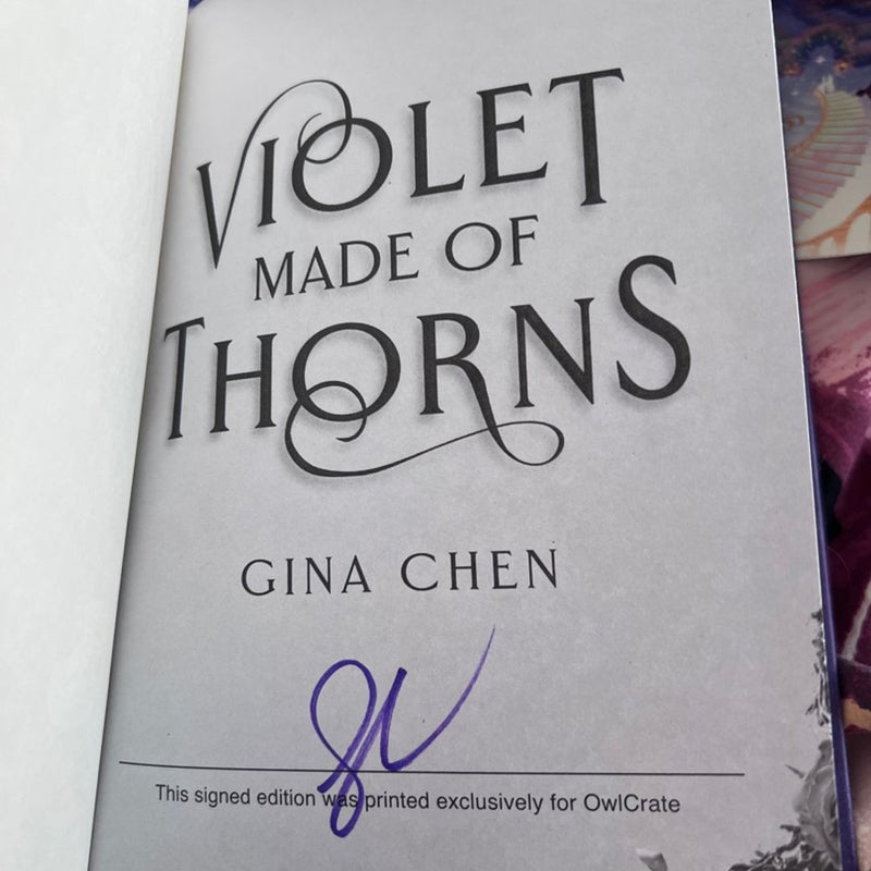 SIGNED COPY - Violet Made of Thorns (OwlCrate Exclusive)