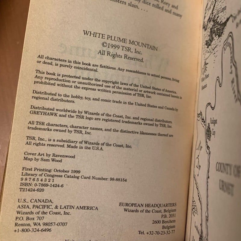 Vintage 1986 First Edition Greyhawk Set: Artifact of Evil, The Price of Power, White Plume Mountain