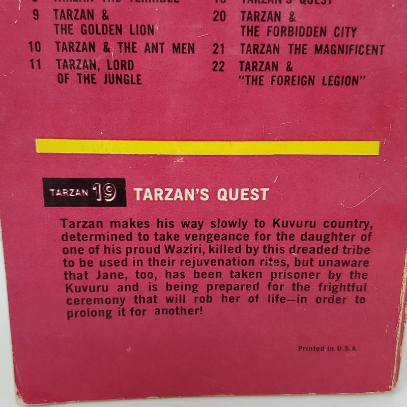 Tarzan's Quest (Tarzan 19)