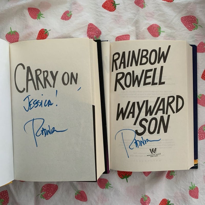 *SIGNED* Carry On & Wayward Son (read description)