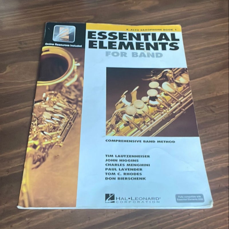 Essential Elements for Band - Eb Alto Saxophone Book 1 with EEi (Book/Media Online)