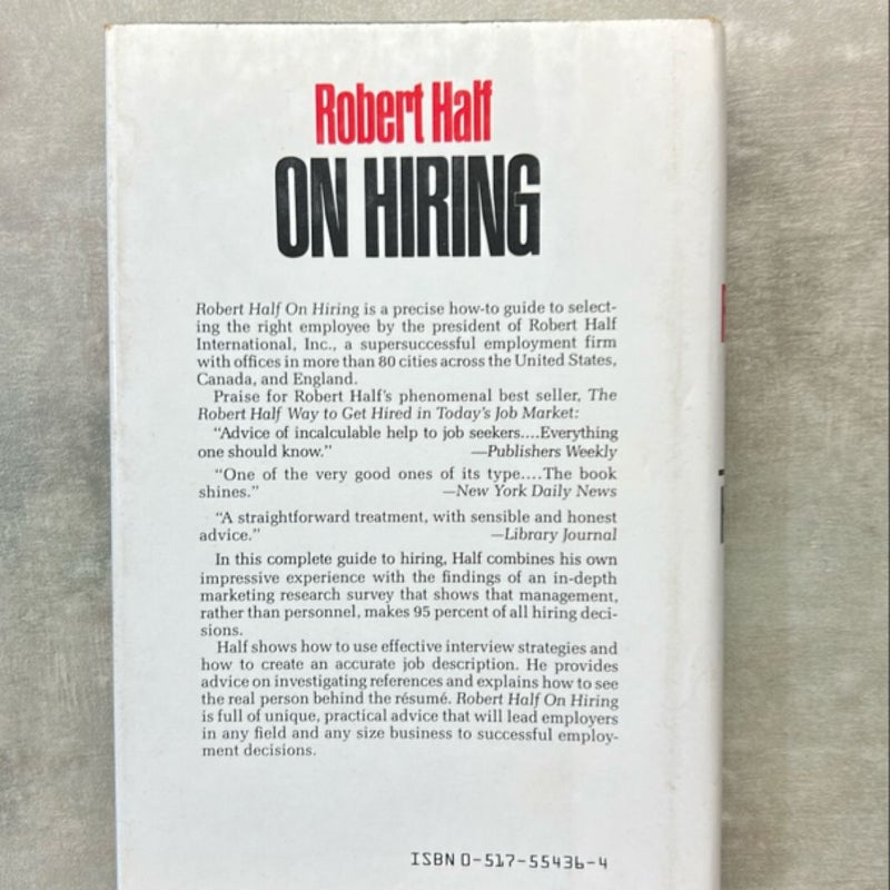 Robert Half on Hiring