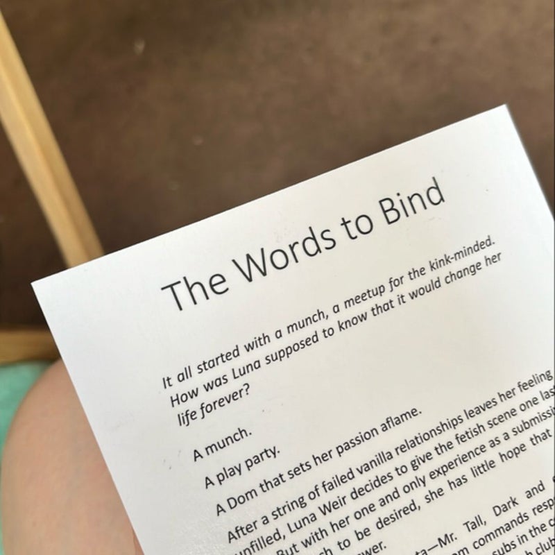 The Words to Bind