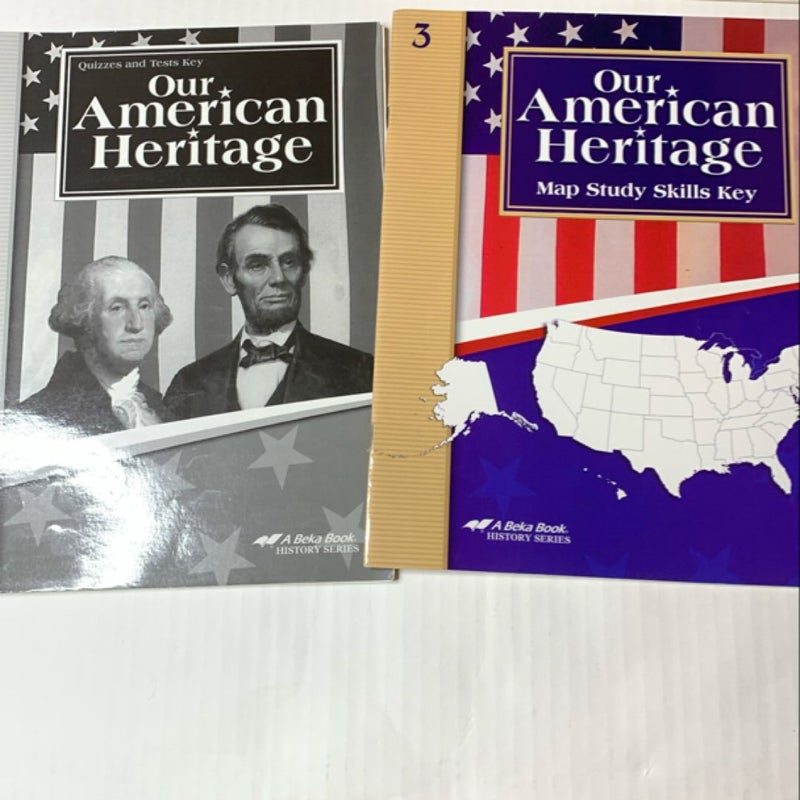 Abeka Our American Heritage Teacher Edition Set of 3 books