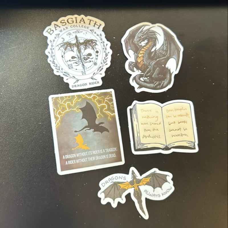 Fourth Wing Sticker Bundle