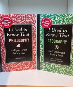 I Used To Know That - Philosophy AND Geography (2 for 1 DEAL)