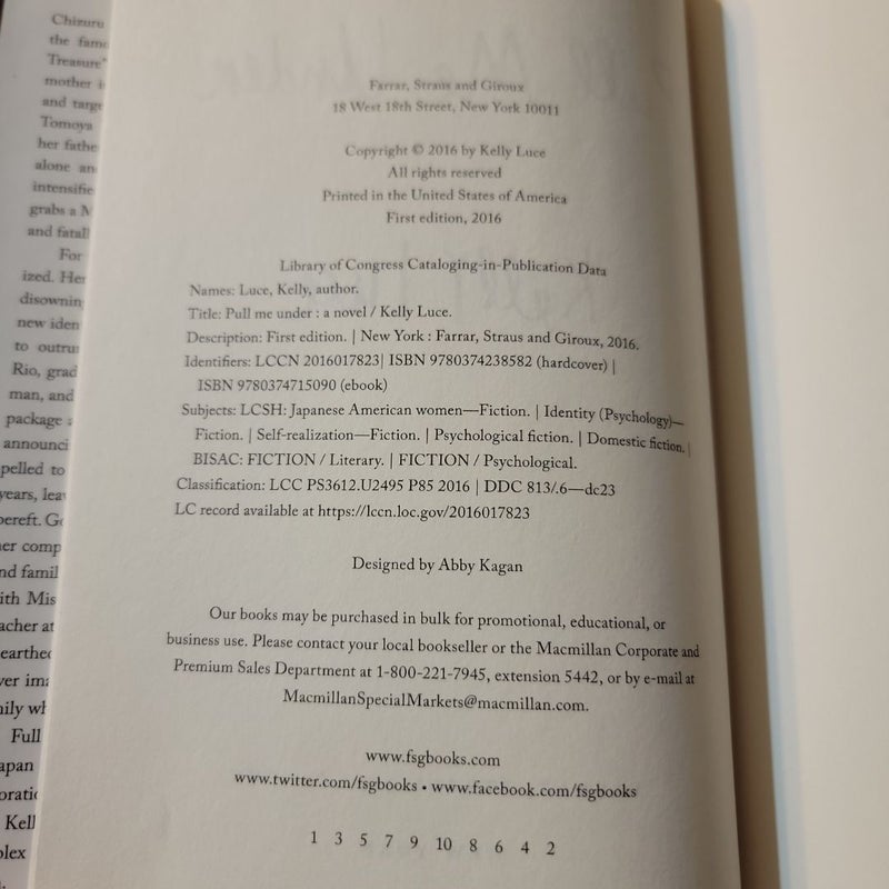Pull Me Under (First Edition)