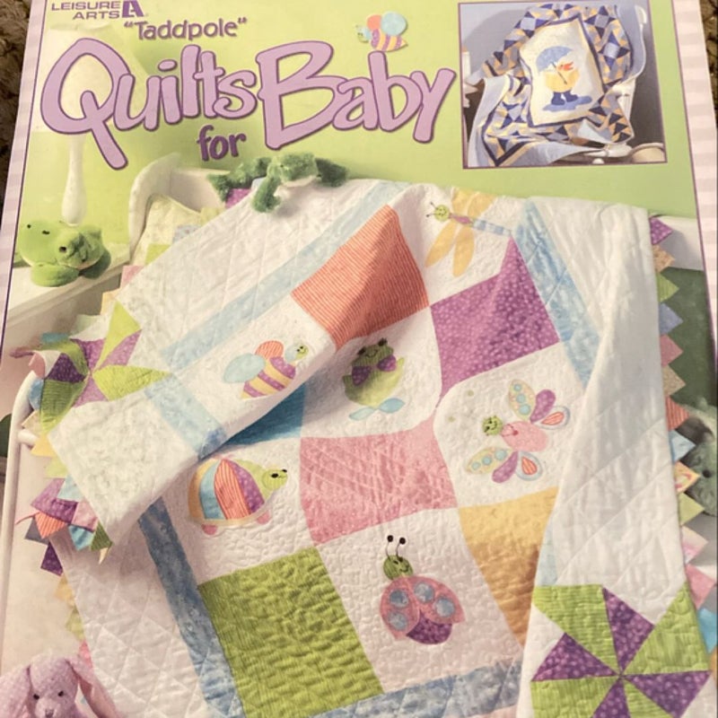 Leisure arts “Taddpole” quilts for baby